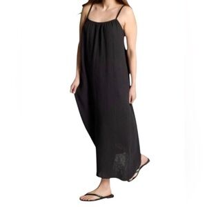 Sol Angeles Black 100% cotton dress with bow detailing XL/XXL